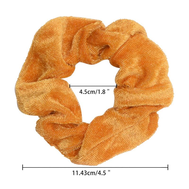 10pc Women Hair Scrunchies Velvet Solid Color Band for Girls Ponytail Holder Rubber Bands Ties Accessories Headbands Gumki