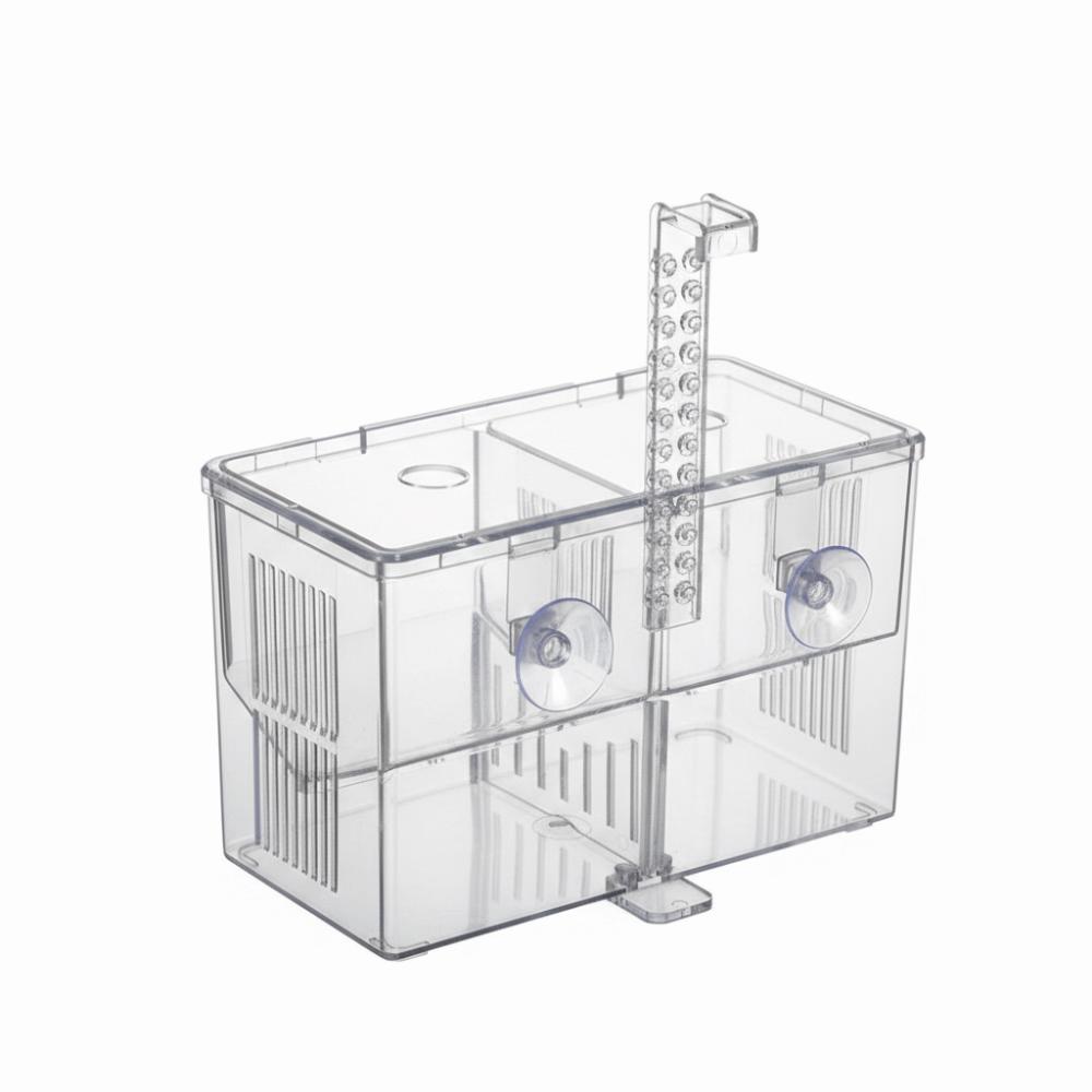 Highly Transparent Aquarium Isolation Box Acrylic Hatching Incubator  Feeding Style A