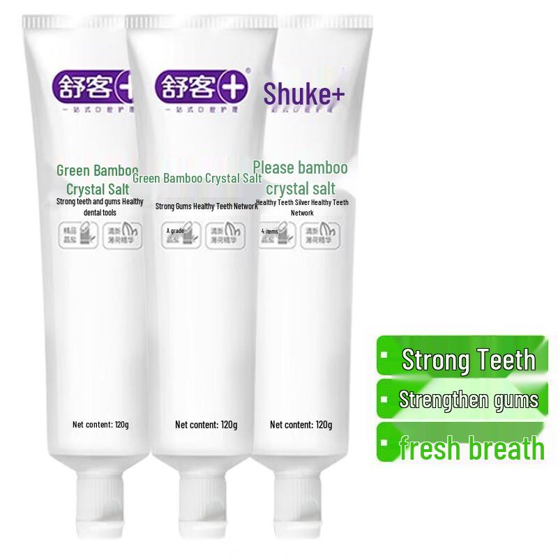 

Saky Green Bamboo Mint Crystal Salt Toothpaste - Triple Pack