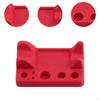 Pigment Pen Holder,Pigment Supplies Art Red with Ink Cups Portable Holder for