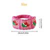 Sweet Flower Knitted Headband Colorful Pastoral Ethnic Style Hair Band Beach Headwear Bohemian Hollow Crochet Bandana Girls
