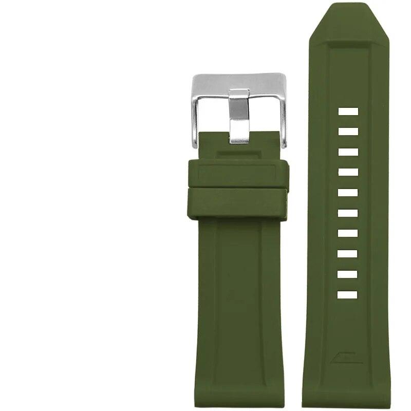 Silikon Kauçuk Bilezik Saat Kayışı 24mm 26mm 28mm dizel DZ4496 DZ4427 DZ4487 DZ4323 DZ4318 DZ4305 Erkek Saat Kayışı