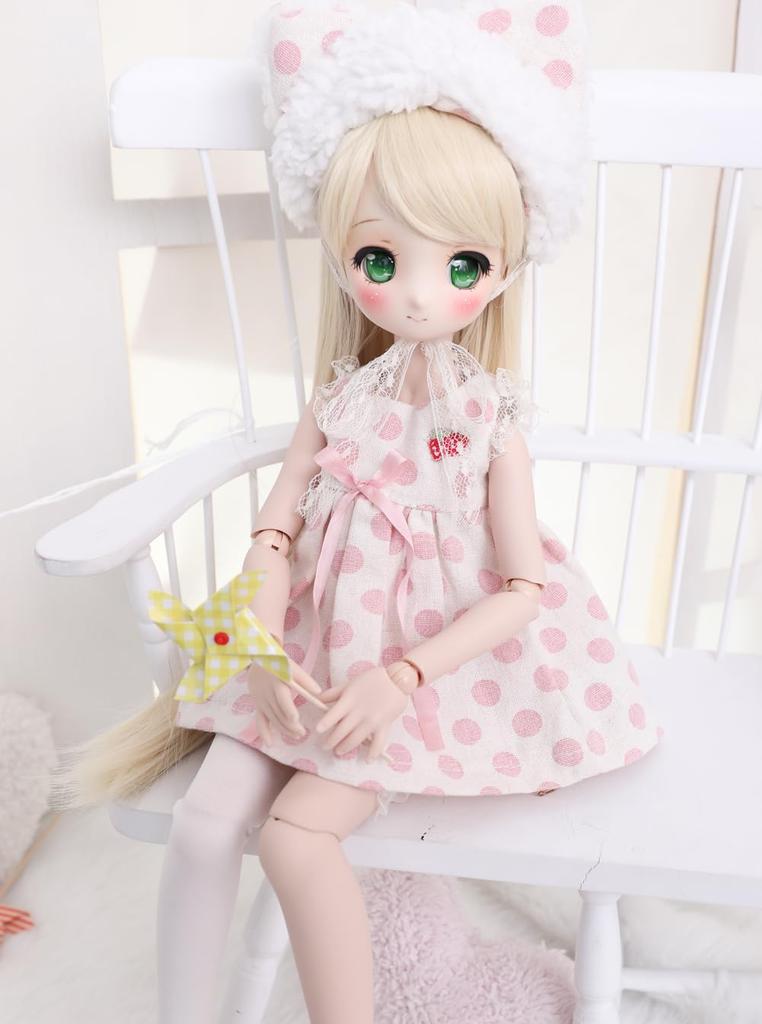 Linfairy Comb Size Doll Wig for BJD Long Hair + 1/3 (Blonde)