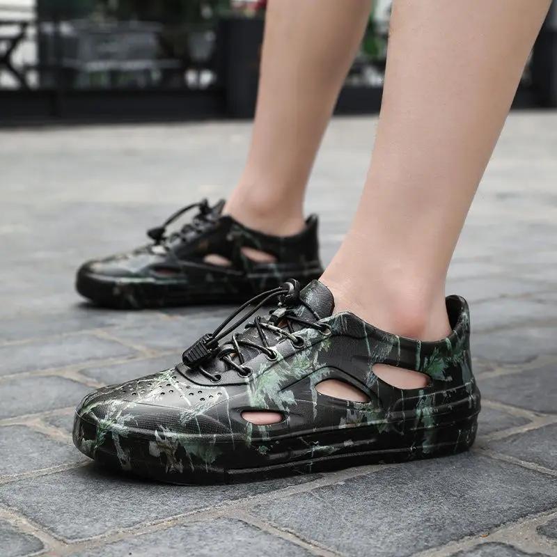 

Fashion Ultralight Male Shoe Hole Shoes Closed Toe 39 2025 Styles Comfortable New Fashion Non-slip Eva Big Size Descount Men s Sandal 44-45