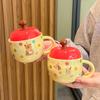 Cute Creative Apple Bear Cup with High Appearance and Meaningful Gift for Girls Birthday Gifts