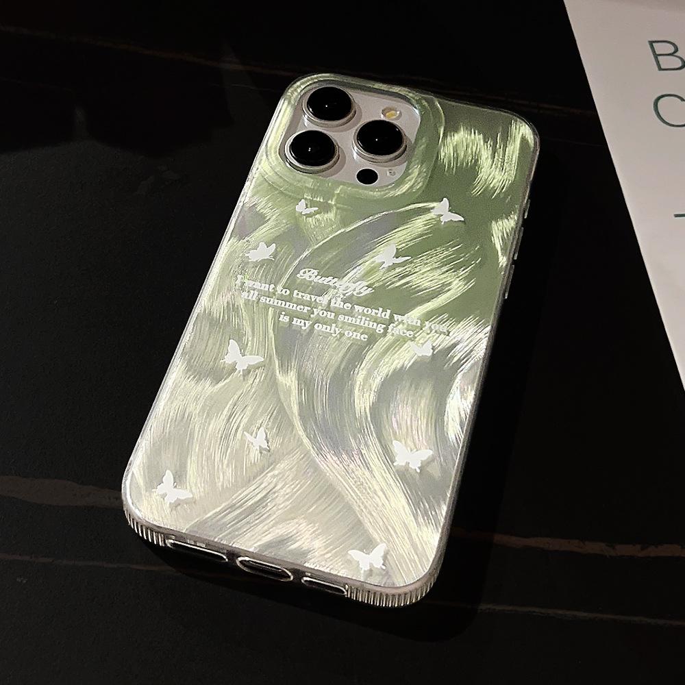 Creative White Butterfly iPhone 16, iPhone 17, and iPhone 17 Pro Max Phone Case