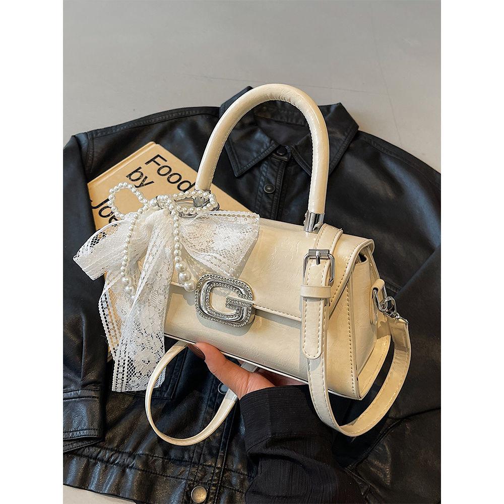 IELGY Handbag Trendy Texture Casual Shoulder Commuter Crossbody Small Square Bag