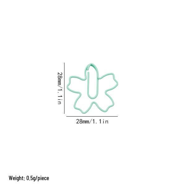 Pink Sakura Flower Paper Clips for Office Stationery