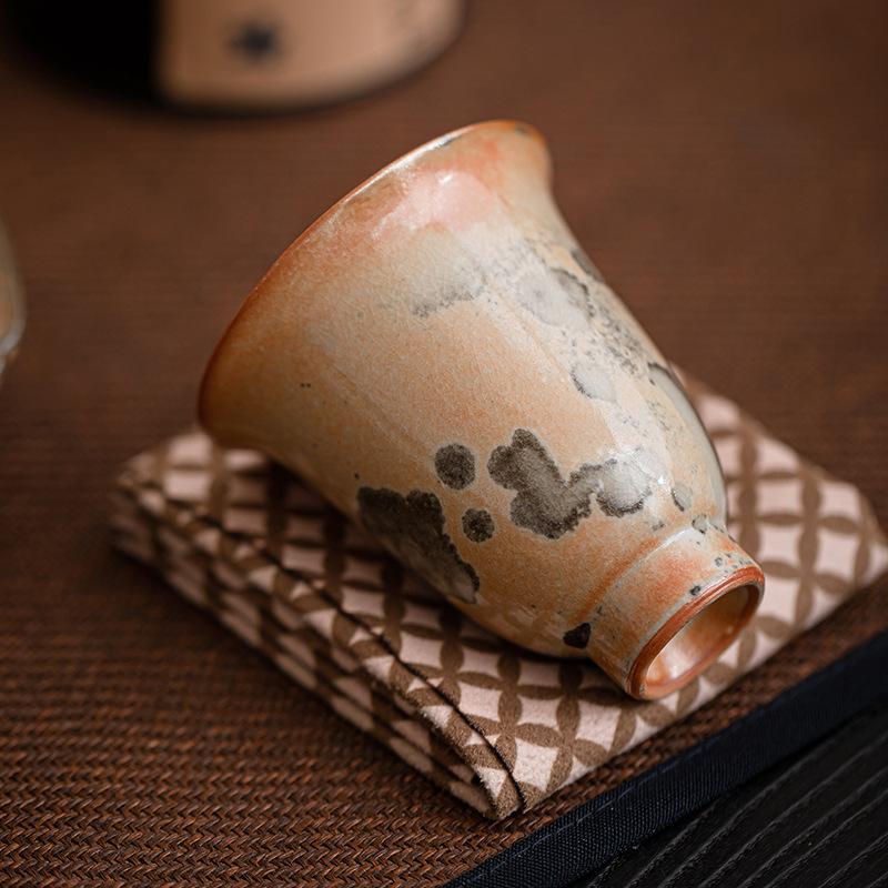 70ml Zhiye Roasting Teacup Zen Tea Bowl Tea Pair Tea-tasting Meditation Cup Chazhan Master Cups Household Drinkware Collection