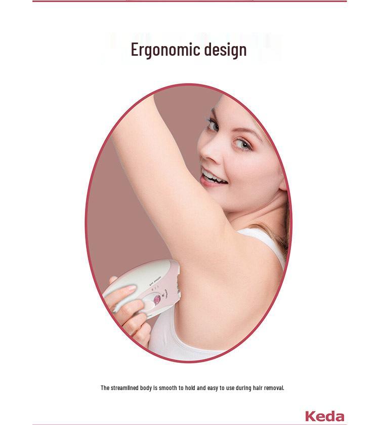 Keda-216 Rechargeable Unisex Electric Epilator: Full Body and Private Area Shaver