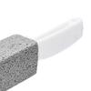 2pcs Pumice Stone Toilet Bowl Cleaner Efficient Toilet Bowl Cleaner Brush with Curved PP Handlee for Tiles BBQ Grills