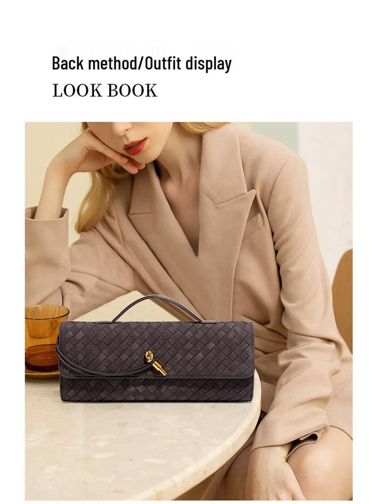 New Suede Hand-Woven Crossbody Shoulder Bag - Versatile Autumn/Winter Handbag