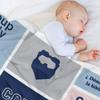 community collage gray / blue Throw Blanket Sofa Quilt Moving Soft Plush Plaid Travel Blankets