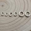Pure 925 Sterling Silver Oval Open Single Loops Jump Rings & Split Ring for Necklace Bracelet Connector Jewelry Making Findings