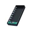 8-Slot DIY 18650 Battery Power Bank Case Digital Display 5V 21A Fast Charger Box for Travel Business Trip Use