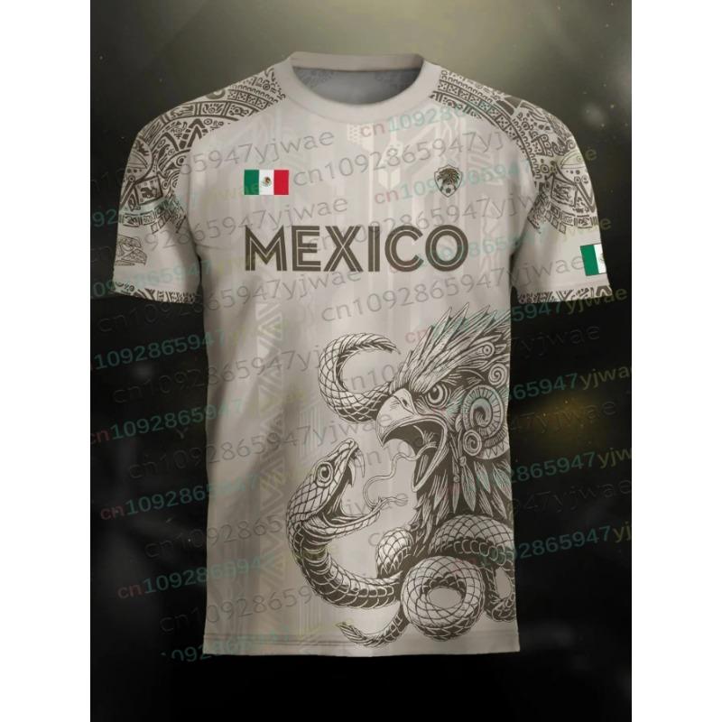 Maglia Calcio Giovanile Speciale Messico Uomo Donna Casual Sportiva Traspirante Top per Competizione Allenamento Magliette Estate Abbigliamento Uomo