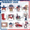 American Independence Day Wooden Star Pendant Decoration
