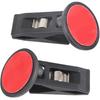 KENANLAN 2Pcs Car Note Pad Holder, Car Notepad Clip, Car Ticket Holder Sucker Clamp Parking Ticket Holder with Suction Cup