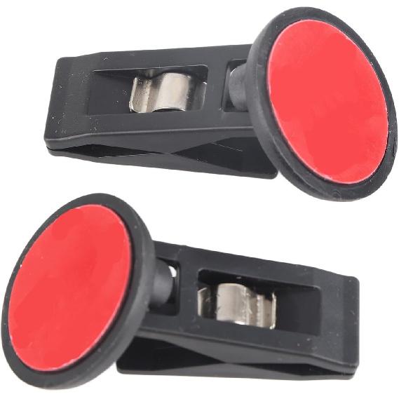 KENANLAN 2Pcs Car Note Pad Holder, Car Notepad Clip, Car Ticket Holder Sucker Clamp Parking Ticket Holder with Suction Cup