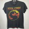Mortal Kombat Logo T Shirt Faded Distressed Thrashed Medium M Y2k Vintage Fashion Streetwear Slightly Unisex