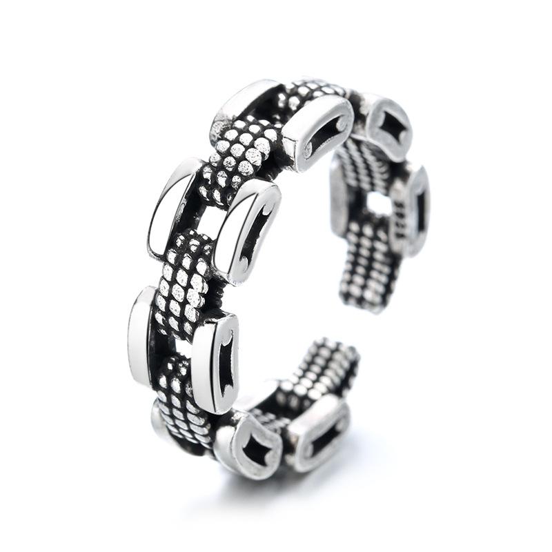 Kette Form Ringe Für Frauen Männer Vintage Gothic Chunky Hip Hop Schmuck Zubehör Party Geschenk