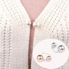 3 Pcs/Set Women Sweater Cardigan Clip Coat Summer Dress Jewelry Double Pearl Brooch Pins Anti-fade Exquisite Elegant Brooches