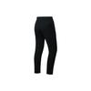 Li Ning Fitness Series Solid Color Logo Elastic Waist Straight Leg Sports Pants Women Pants Black AKLSA54-1