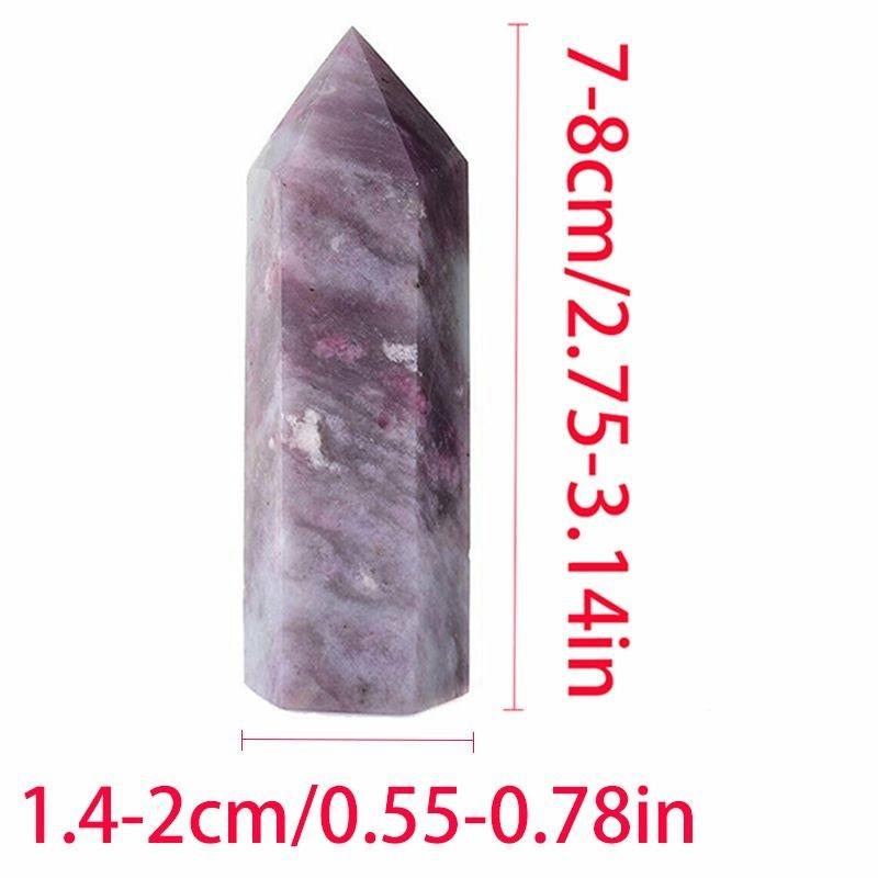Beautifully Authentic Pink Tourmaline Tower Quartz Crystal Point Wand For Reiki Healing