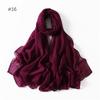 58 Colors Women Candy Color Voile Scarf Plain Solid Pashmina Female Warm Cotton Viscose Scarves Blanket Shawls And Wraps Bufanda