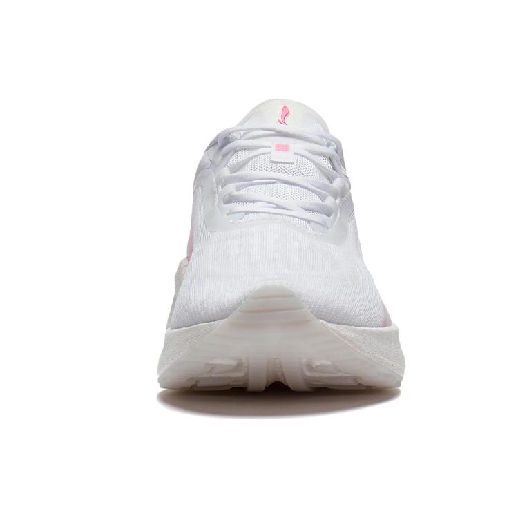 Li Ning Super Light 19 Cushioning Slip Resistant Running Shoes Women's White Pink ARBS002-5