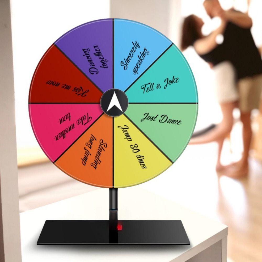 Plastic Dry Erase Spin Wheel Round Color Roulette Wheel New Prize Wheel