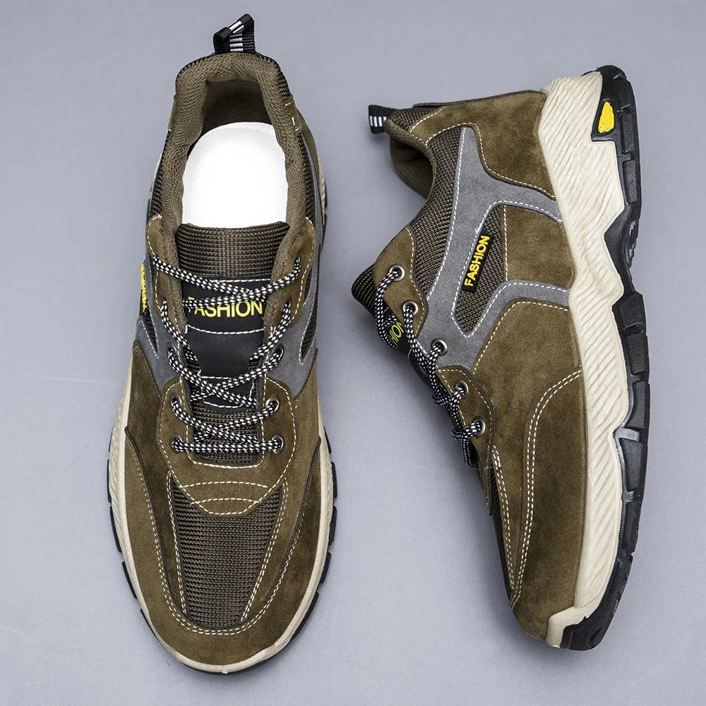 Men's Sneakers  Breathable Foot Protection Non-slip Work Shoes Trendy Casual Mens Lightweight Hiking Shoes 