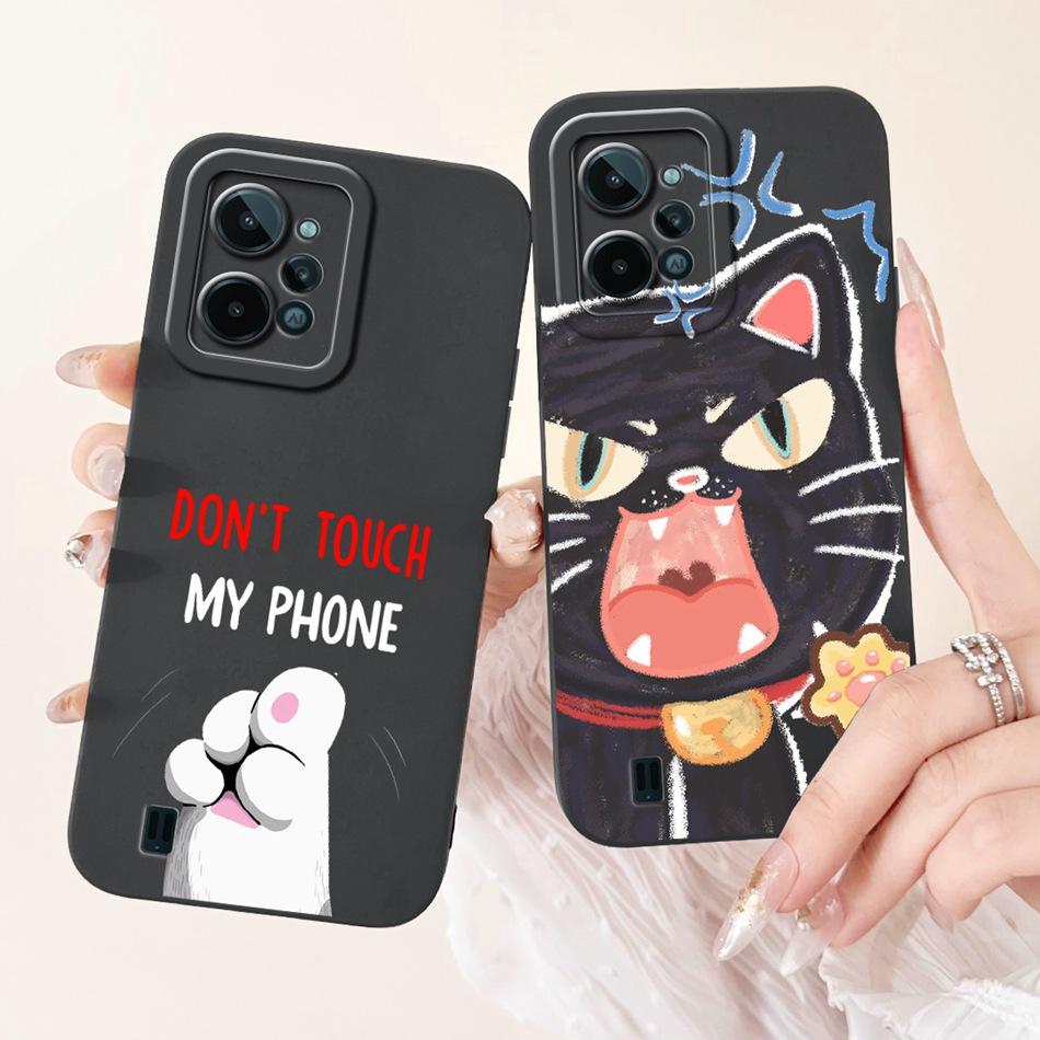 For Realme C31 Case RealmeC31 C 31 4G RMX3501 2022 Cute Cartoon Camera Protective Shockproof Soft Silicon Phone Cases