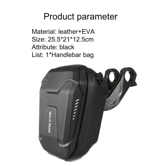 WILD MAN-E8 Lenkertasche Wasserdicht Universal Hartschale Vordere Rahmenstange Aufbewahrungstasche