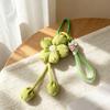 Cute Cartoon Flower Pendant Nylon Lanyard Keychain Charm for Girls' Bags & Phones