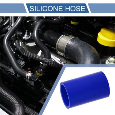 1 Pcs 40mm 157" ID 76mm 299" Length 0 Degrees Blue Car Silicone Hose Universal