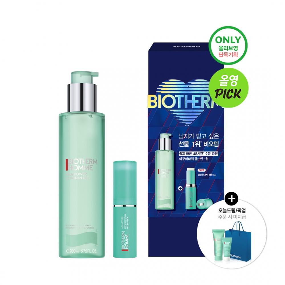 Biotherm [february All Young Picks] Biotherm Homme Aqua Power All In One plannIng sIngle Item [project] All In One 200ml + Stick 9g