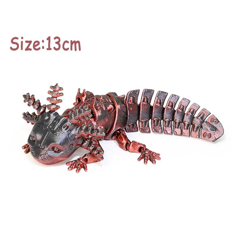 3D-printede Dyr Leketøy Flerleddet Bevegelig Dinosaur Slange Fidget Leketøy Voksne Autisme Stresslindrende Leker Skrivebordsdekor Barn Gave
