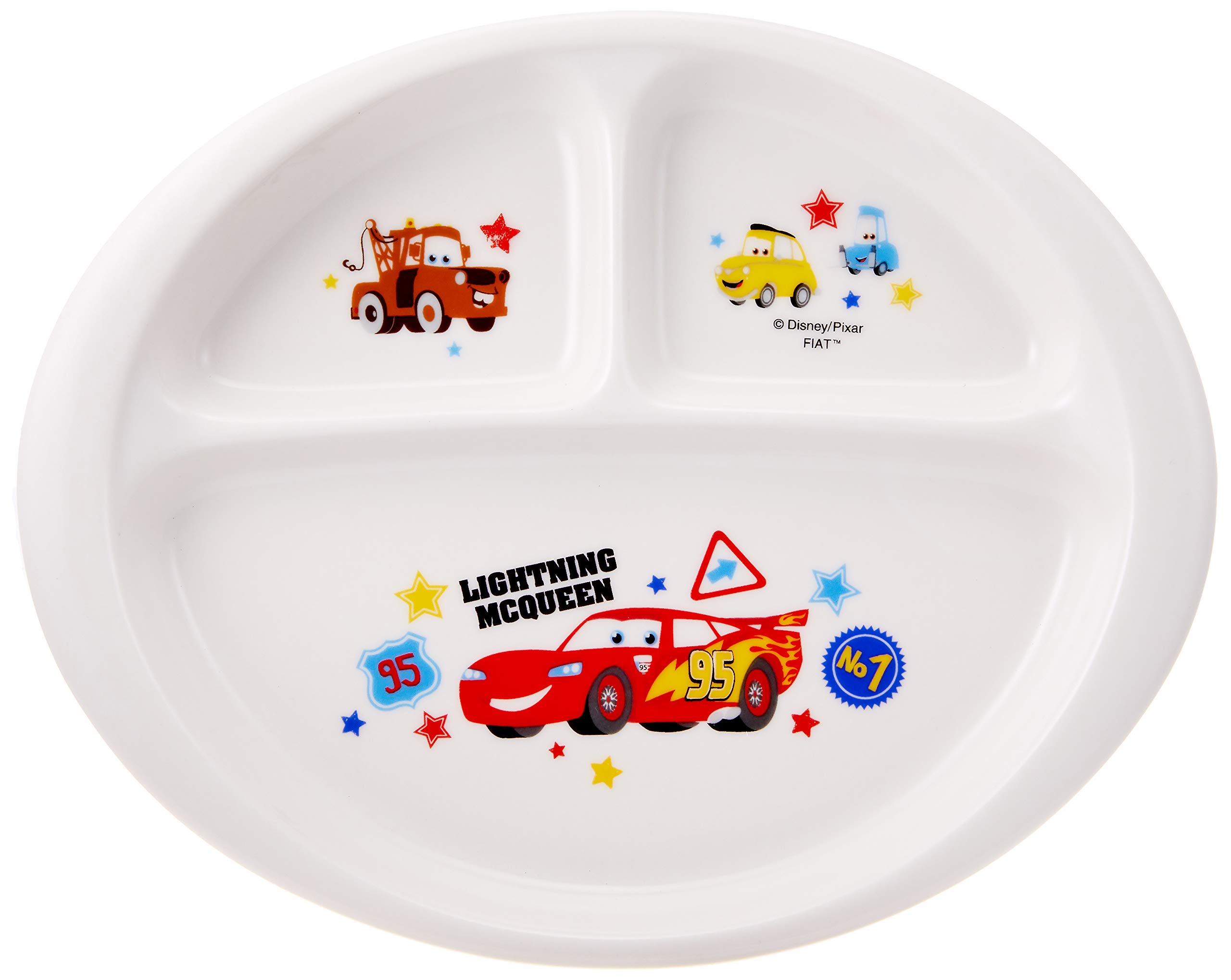 

Disney Pixar Friends Lunch 707136 Cars Plate, 23cm, White, белый