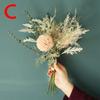 NEW Artificial Flower Dandelion Eucalyptus Hybrid Bouquet Wedding Green Plant Decoration Home Decoration Fake Flower