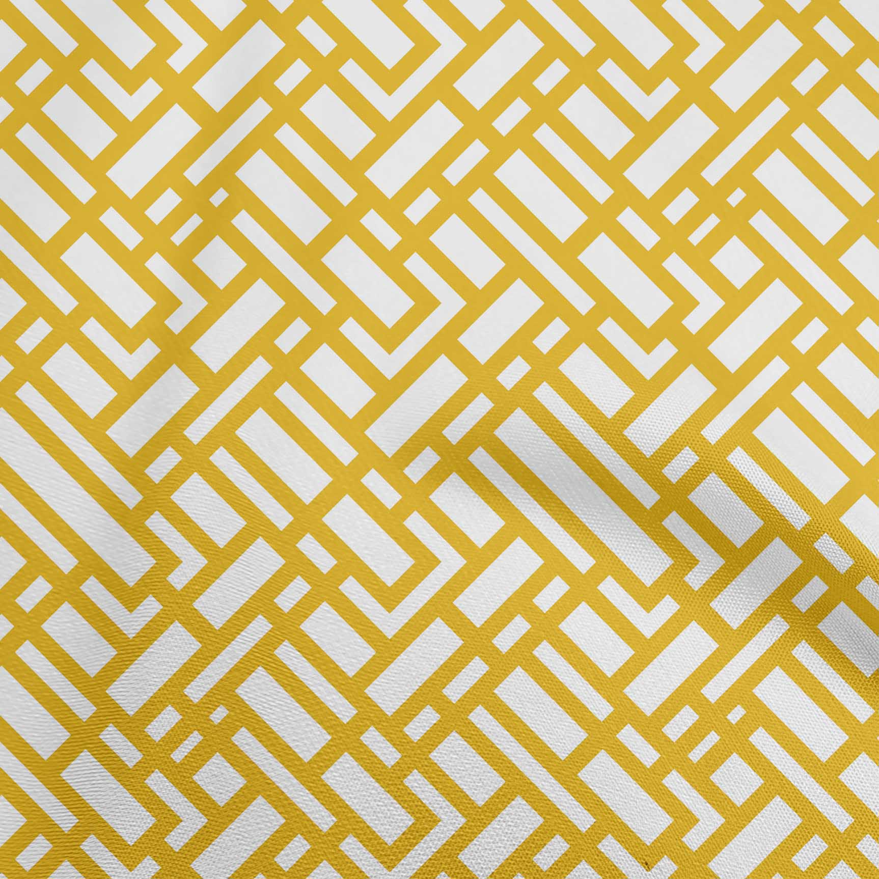 

oneOone Cotton Flex Dark Blue Fabric Geometric Sewing Craft Projects Fabric Prints By Yard 40 Inch 42 Inch Wide - Viscose Chiffon жовтий