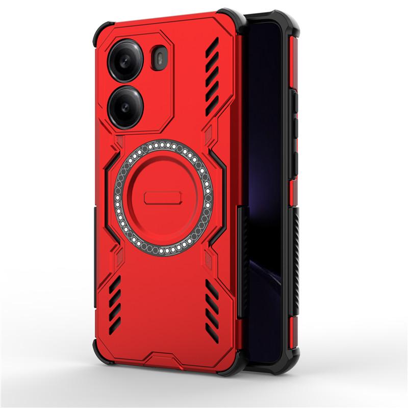 

For Xiaomi Redmi Turbo 4 Case Redmi Turbo 4 Cover Heat Dissipation Magnetic Bumper Protective Phone Cases On Redmi Turbo4 Funda Redmi Turbo 4 красный