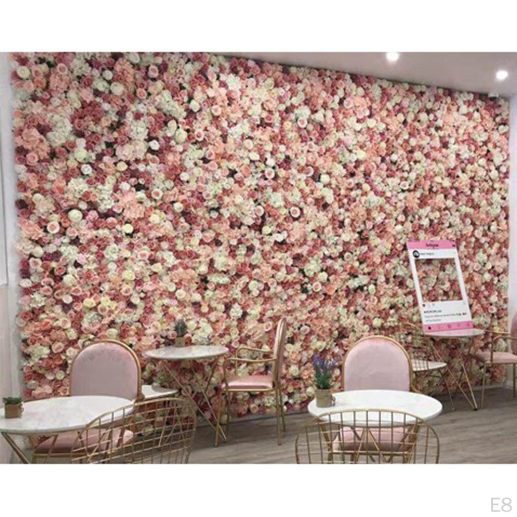 Panel Artificial Blossom Flowers Wedding Background