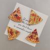 6pcs Personalized Pizza Jigsaw Puzzle Refrigerator Magnets Cute Fridge Blackboard Whiteboard Po Message Magnets Decorative