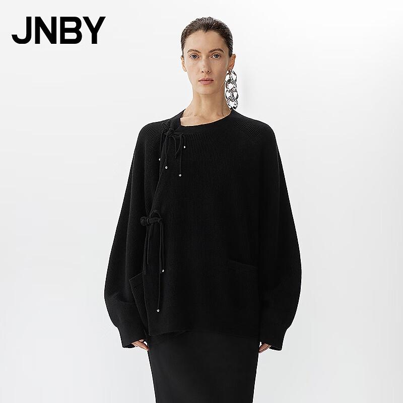 JNBY 2025 Spring Loose Fit Round Neck Wool Knit Sweater