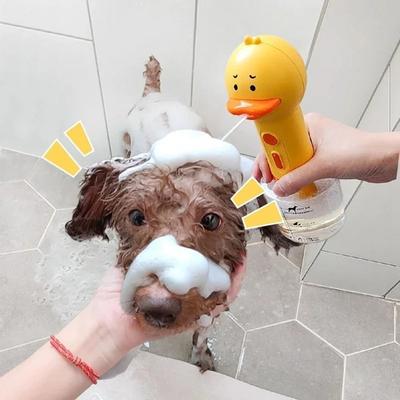 USB Gul Anka Husdjur Bubbelmaskin Automatisk elektrisk Husdjur Rengöring Skummaskin Handhållen bubbelhusdjursrengöringsmaskin Hund