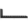 Bed Frame Black Fabric 90 x 200 cm