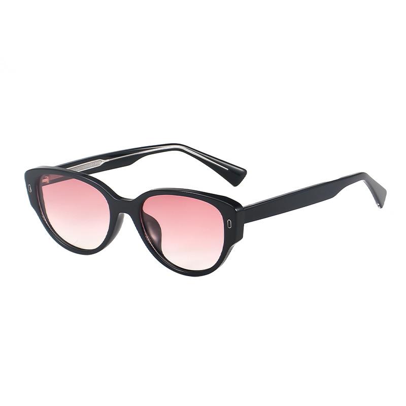 Oval Frame Women Design Sunglasses Street Style Uv Outdoor Sun Protection