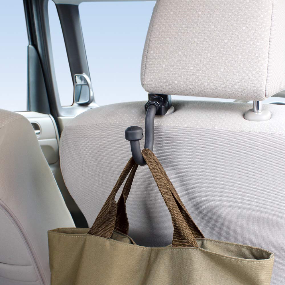 Tsuchiya Yac Flexible Car Hook for Shopping Bags and Luggage, Black, ZE-28