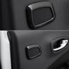 For Jeep Compass 17-2021 Glossy Black Rear Inner Door Speaker Sound Cover Trim